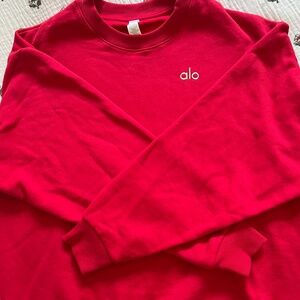 ALO Yoga Red Accolade Sweatshirt S